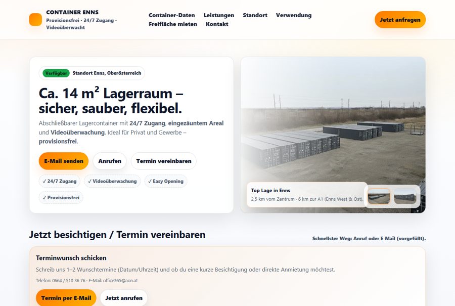 Website Lager Enns